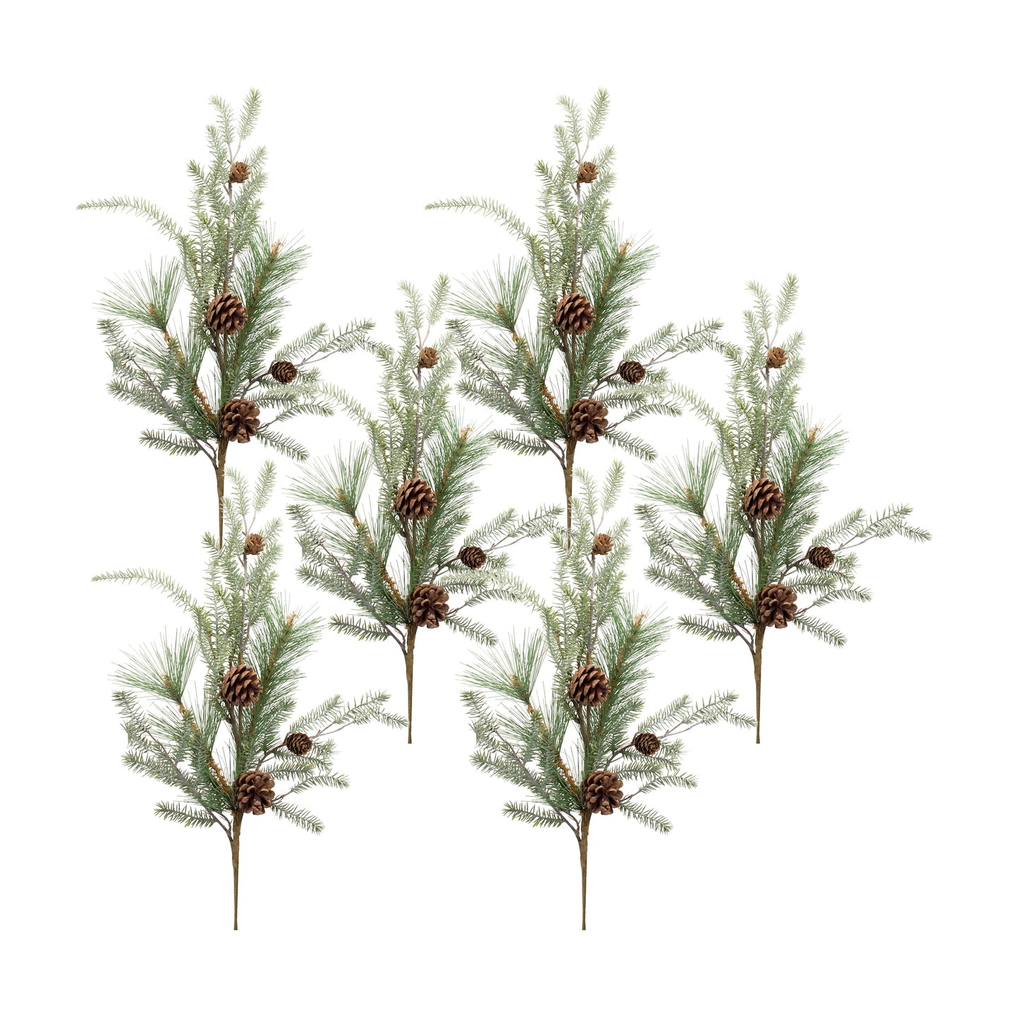 Pine Spray (Set Of 6) 30.5"H Plastic