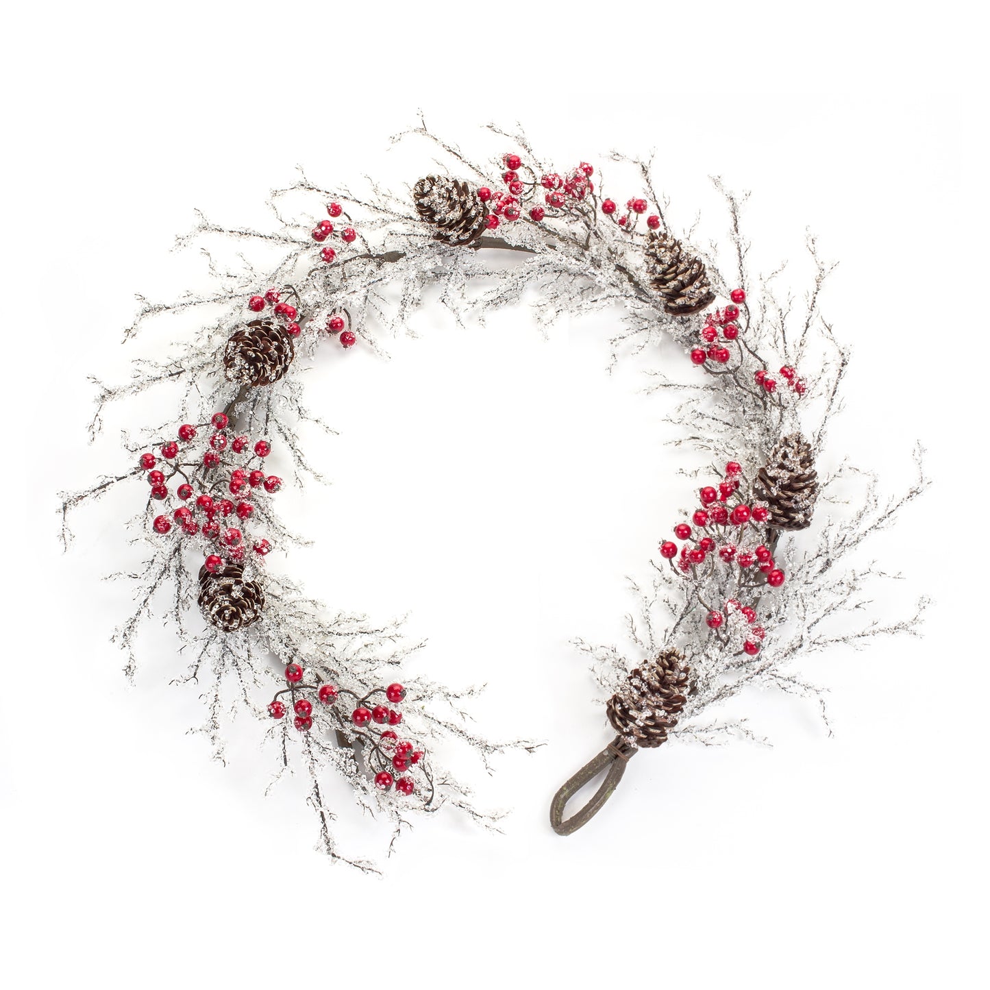 Icy Twig/Cone/Berry Garland (Set Of 2) 5'L Plastic