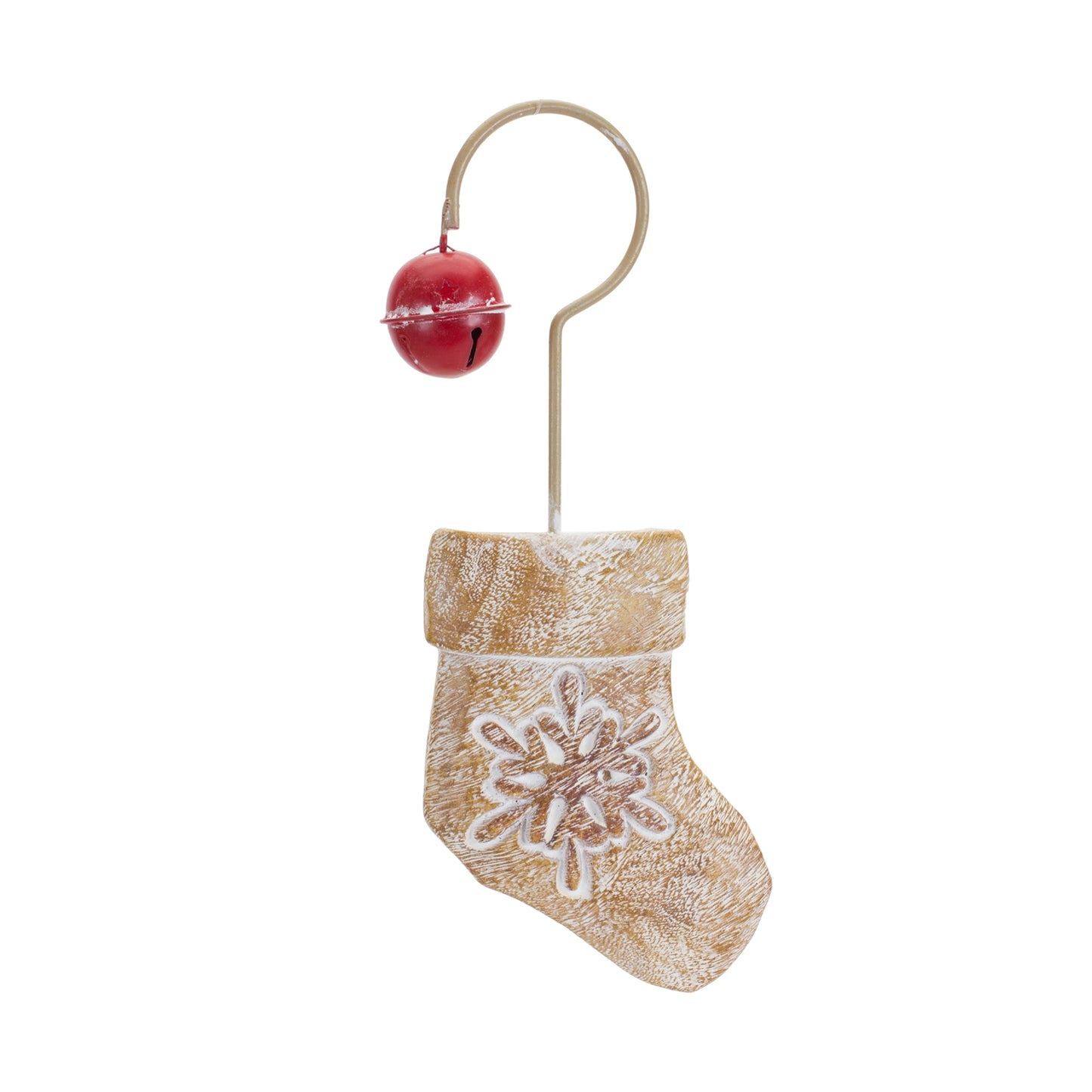 Stocking/Mitten/Snowflake Ornament (Set Of 6) 7.25"H, 8"H, 8.5"H Resin