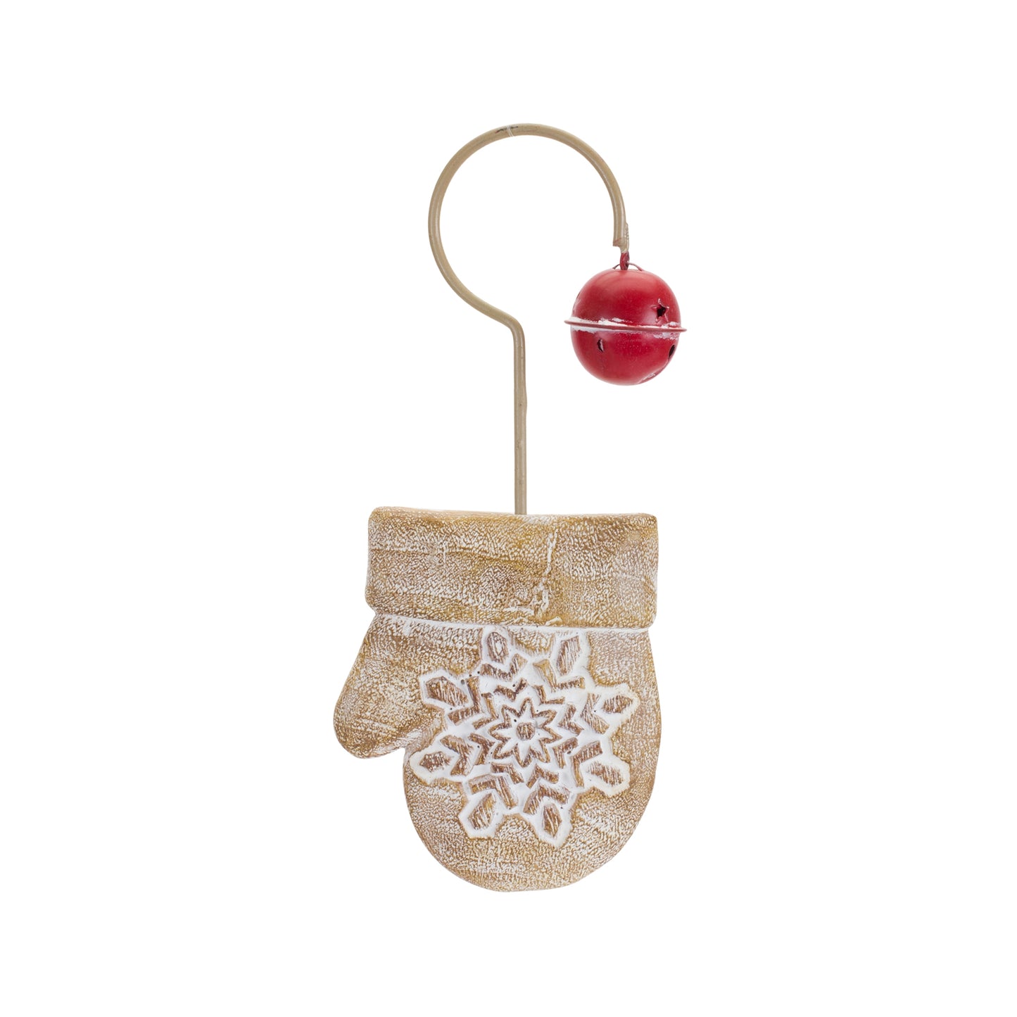 Stocking/Mitten/Snowflake Ornament (Set Of 6) 7.25"H, 8"H, 8.5"H Resin