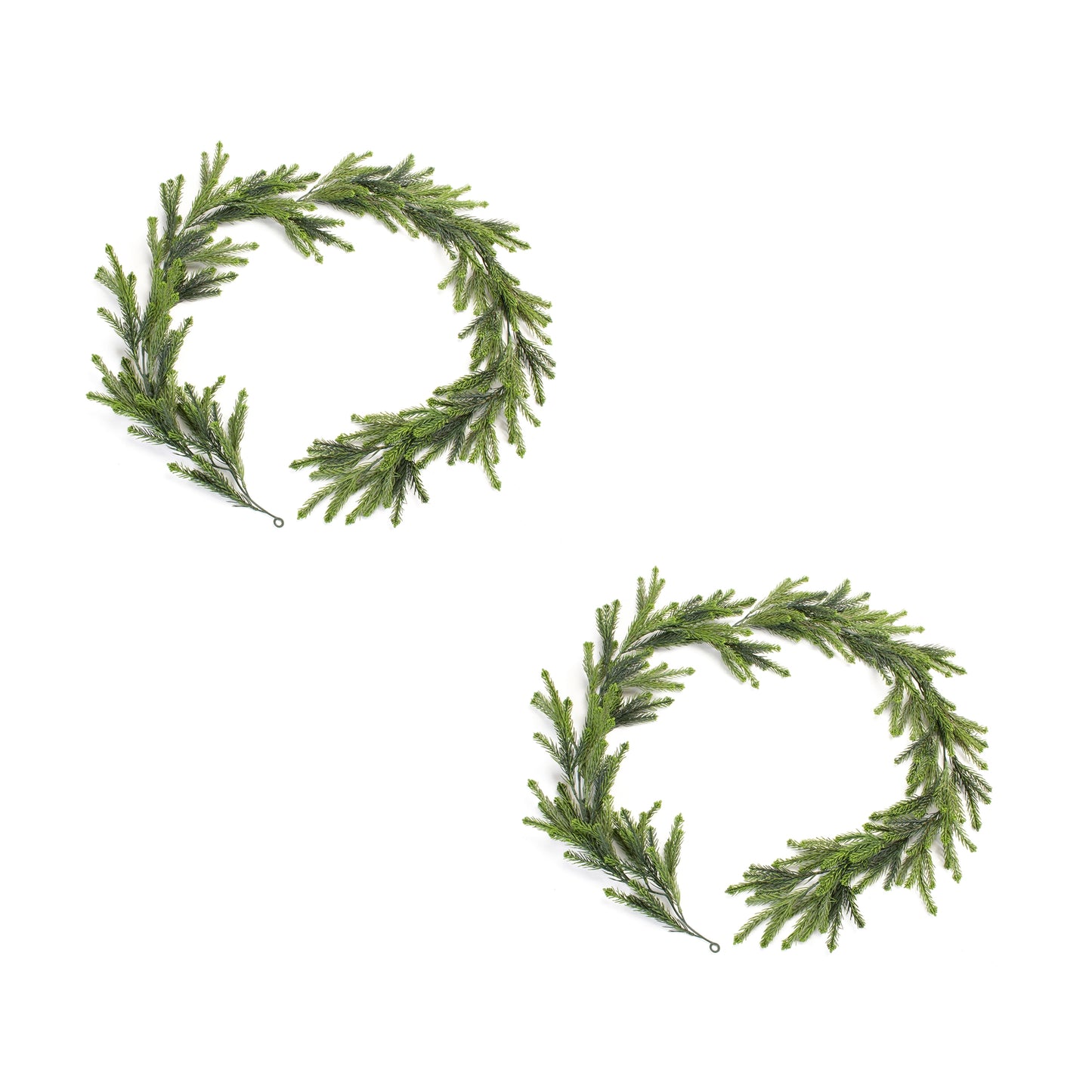 Pine Garland (Set Of 2) 74"L Plastic