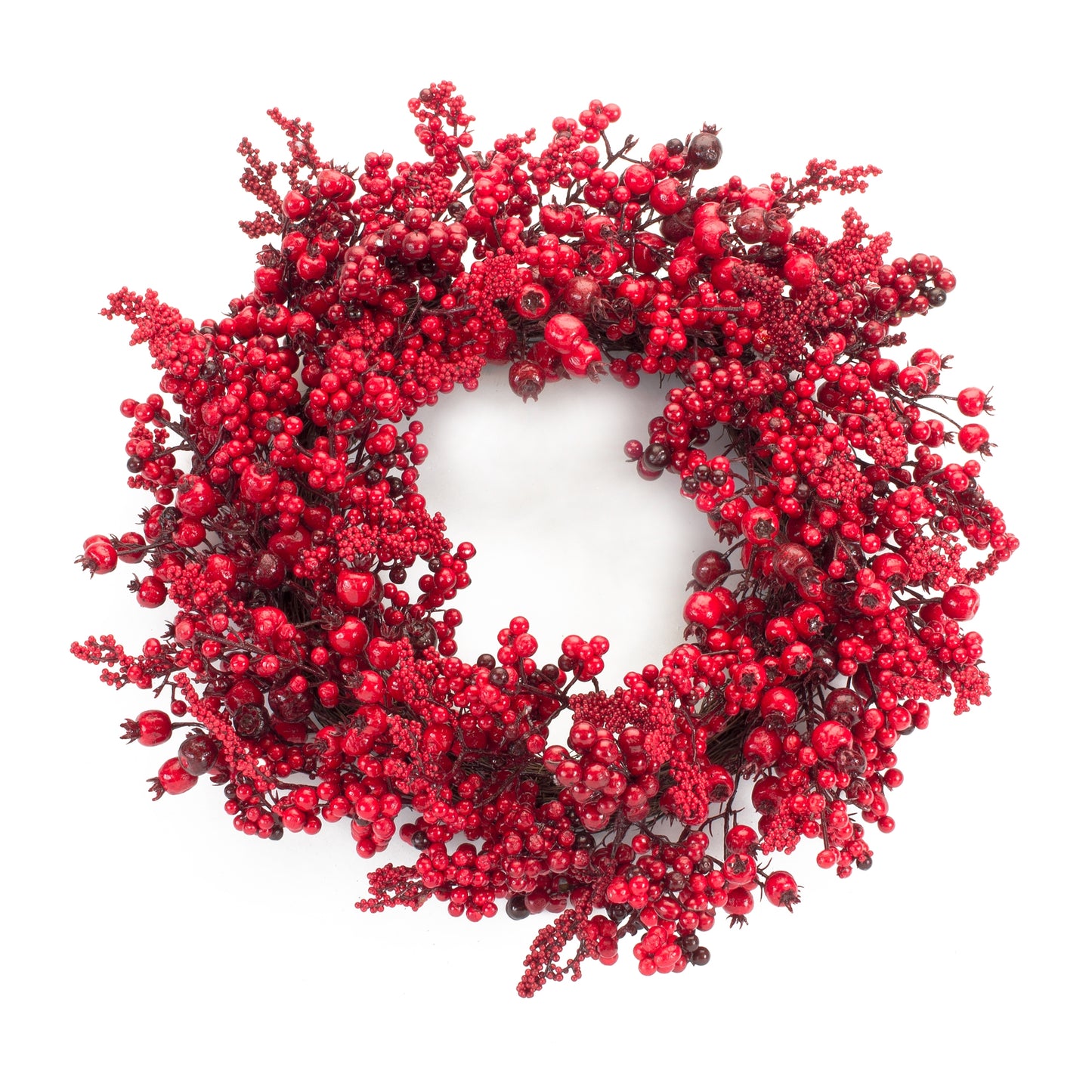 Mixed Berry Wreath 21.75"D Foam