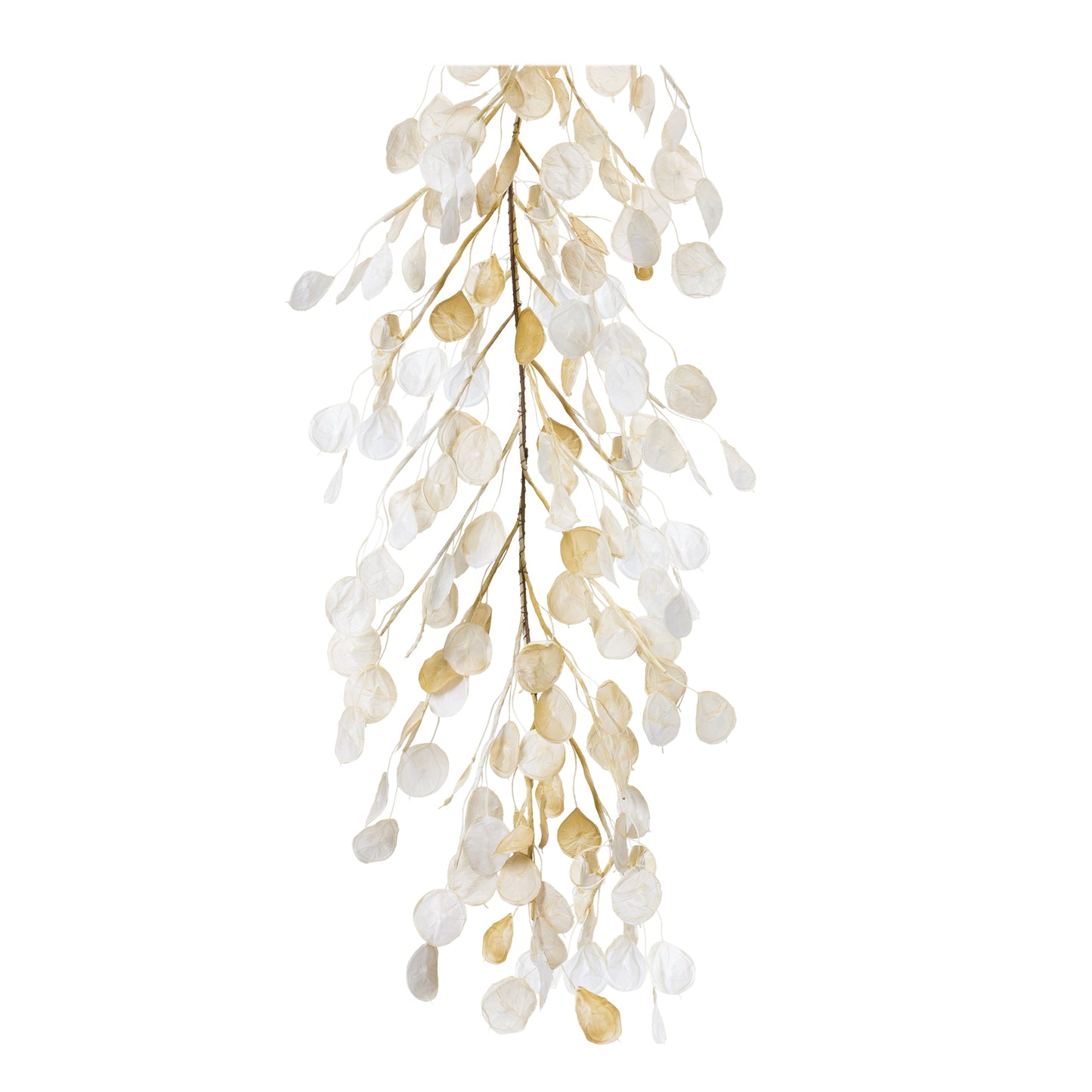 Silver Dollar Garland (Set Of 2) 5.5'L Fabric