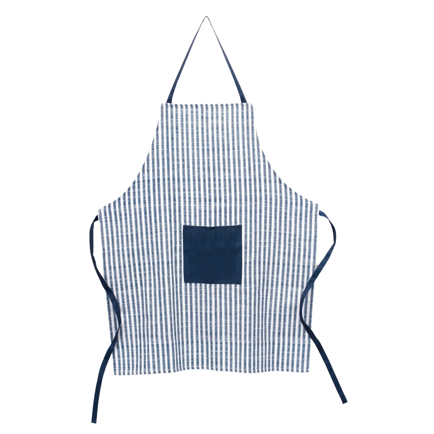 Apron 30"W x 50"H Polyester, Blue, White