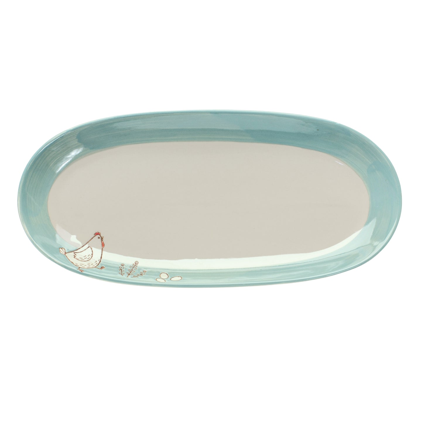 Platter (Set Of 2) 12.5"L x 6"W Stoneware