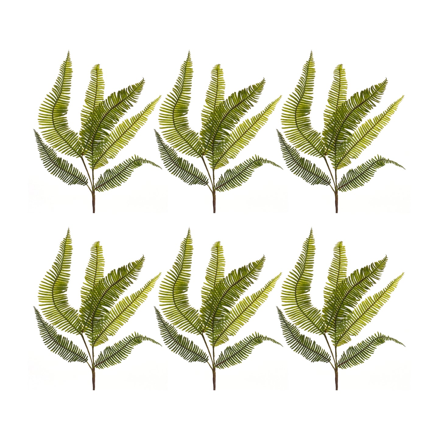 Fern Spray (Set Of 6) 28"H Plastic