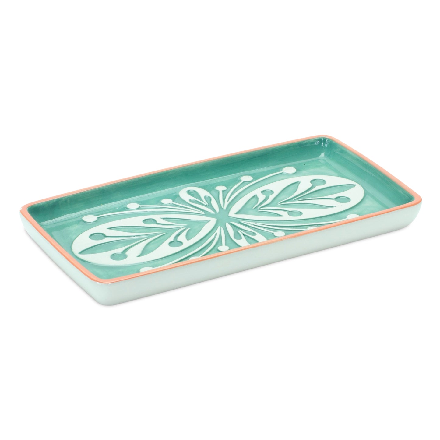 Tray (Set Of 6) 8"L x 4.25"W x 3.25"H Ceramic