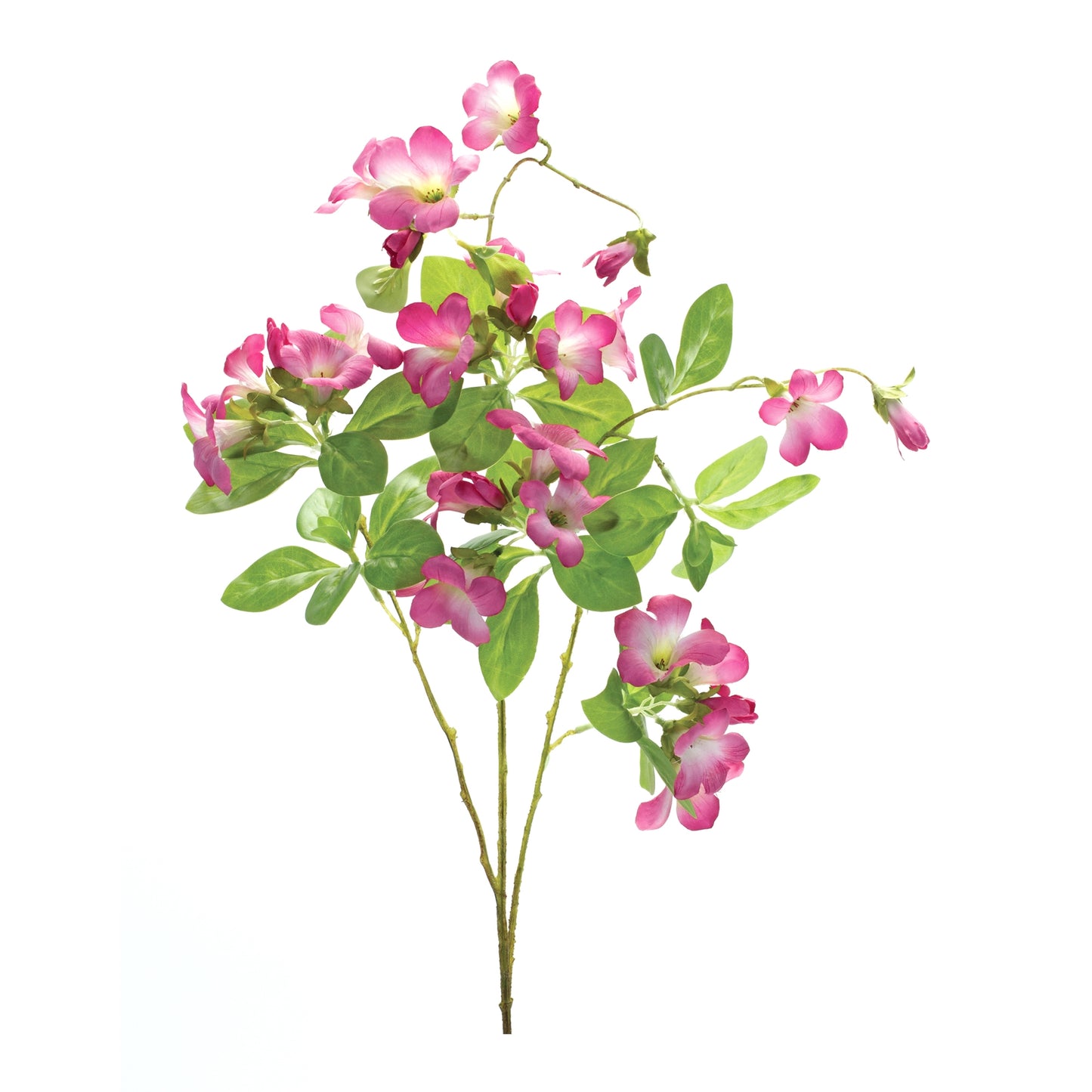 Floral Spray (Set Of 6) 24.5"H Polyester, Pink, Green