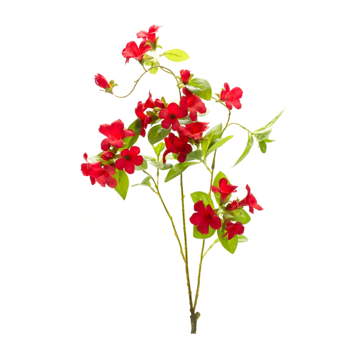 Floral Spray (Set Of 6) 24.5"H Polyester, Red, Green