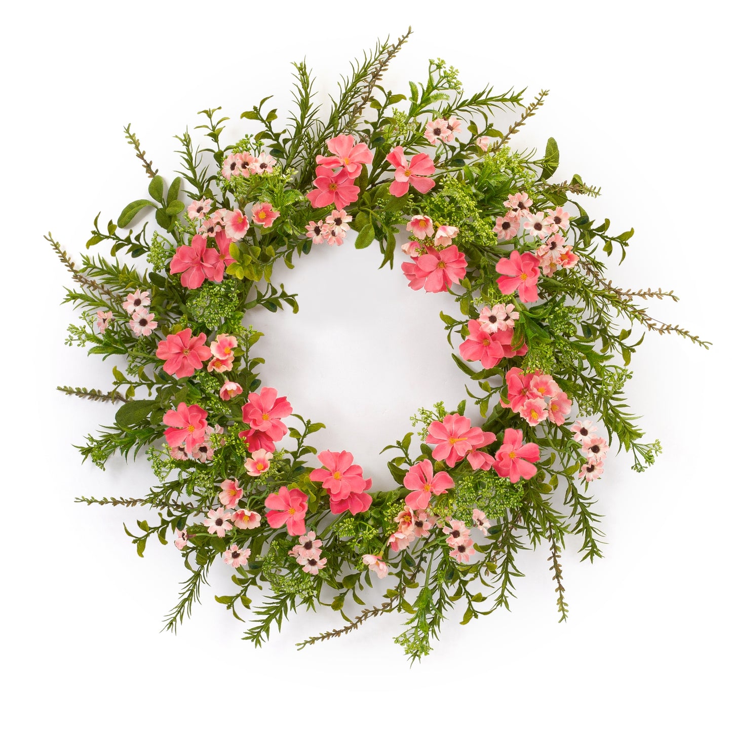 Mixed Floral Wreath 22"D Polyester