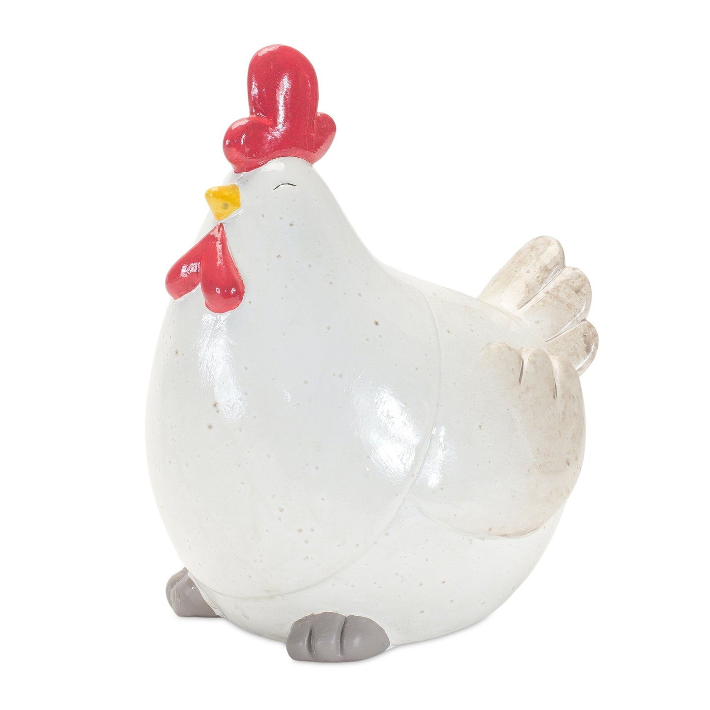 Chicken (Set Of 2) 6.5"H, 7.5"H Terra Cotta