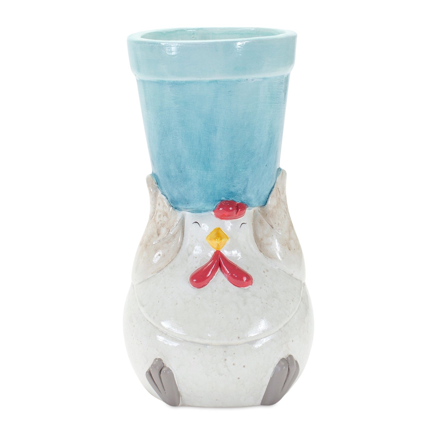 Chicken Pot (Set Of 2) 4"D x 7.75"H Terra Cotta