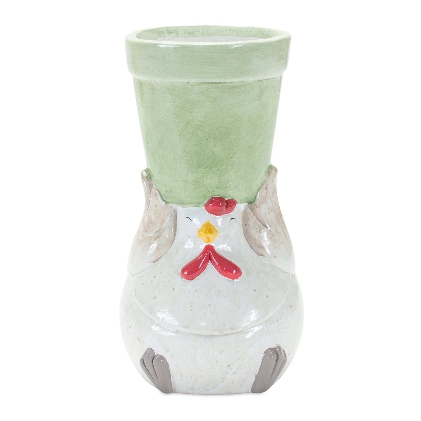 Chicken Pot (Set Of 2) 4"D x 7.75"H Terra Cotta