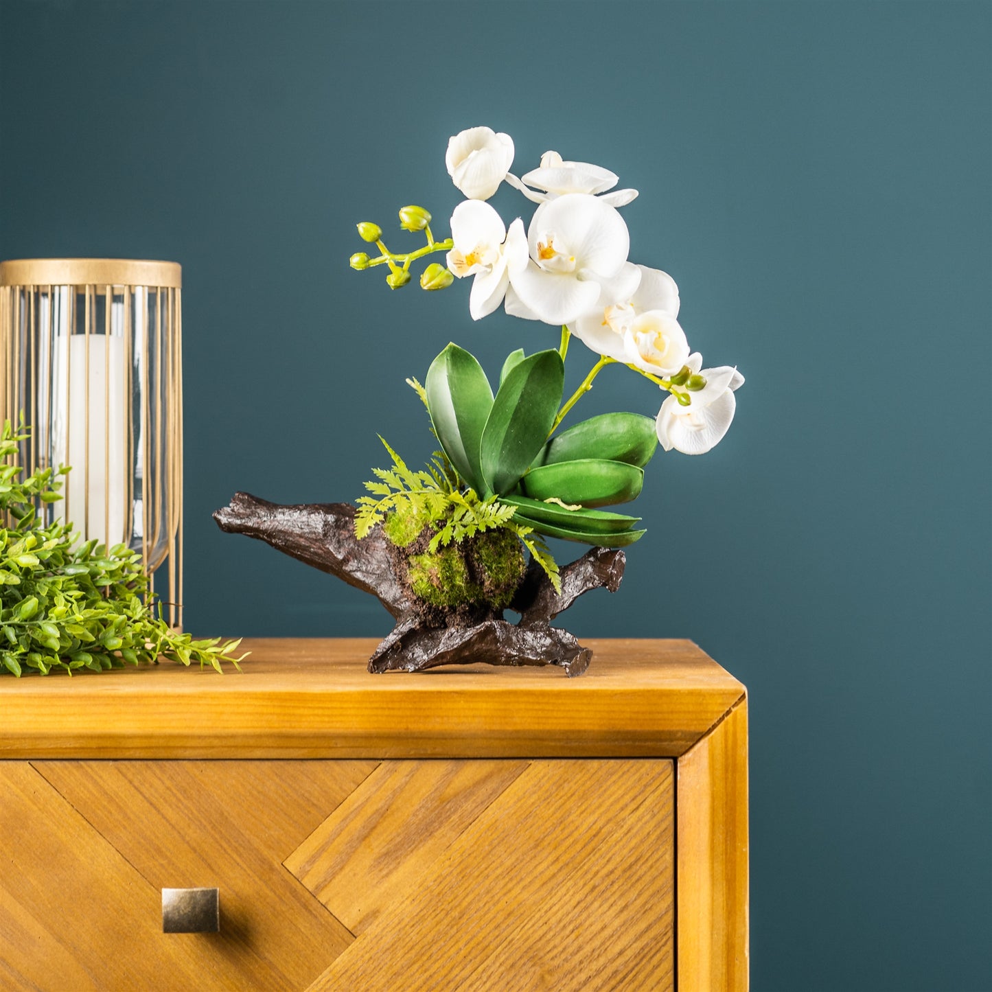 Orchid Premade (Set Of 2) 12.5"H Polyester