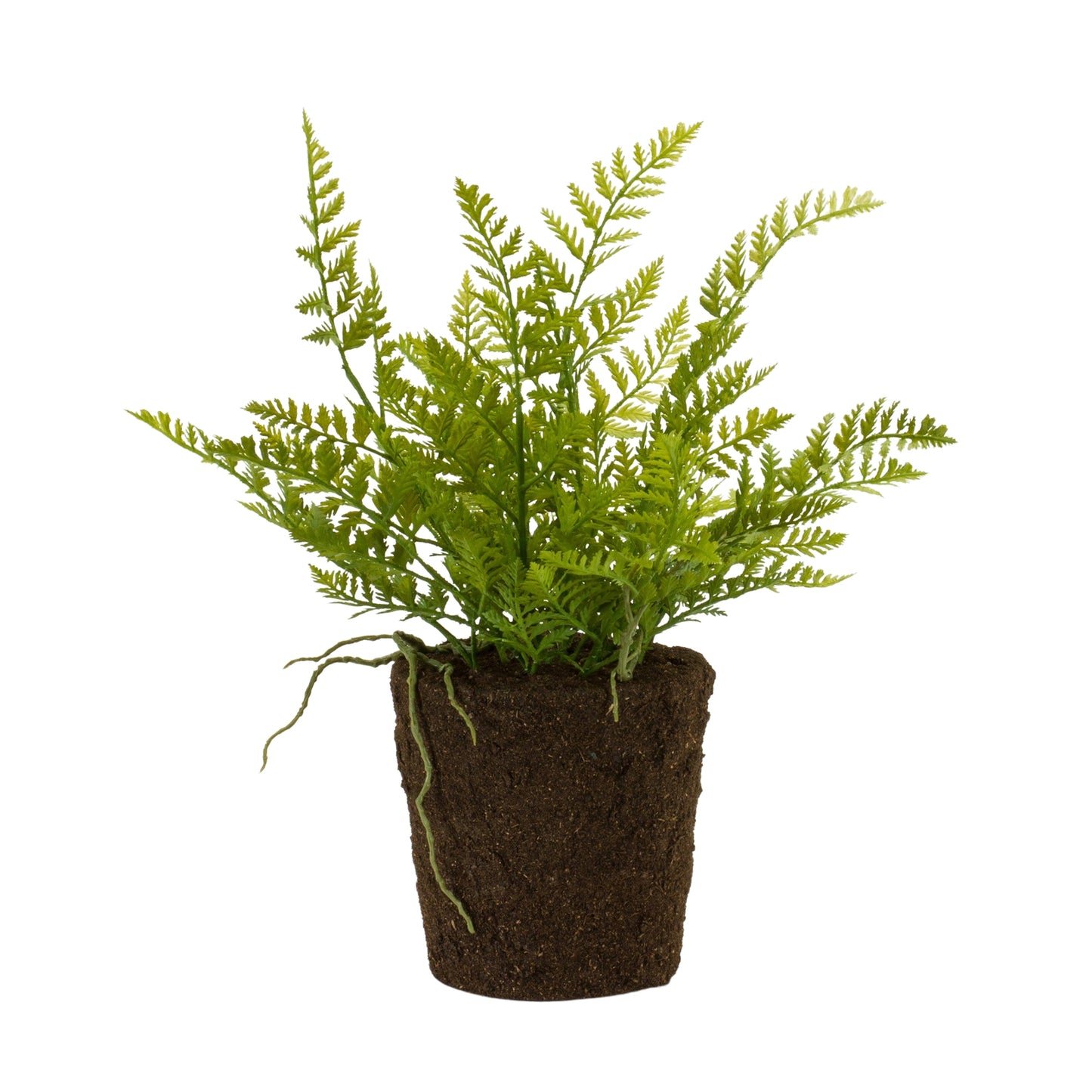 Potted Fern Bush (Set Of 2) 15"H Plastic