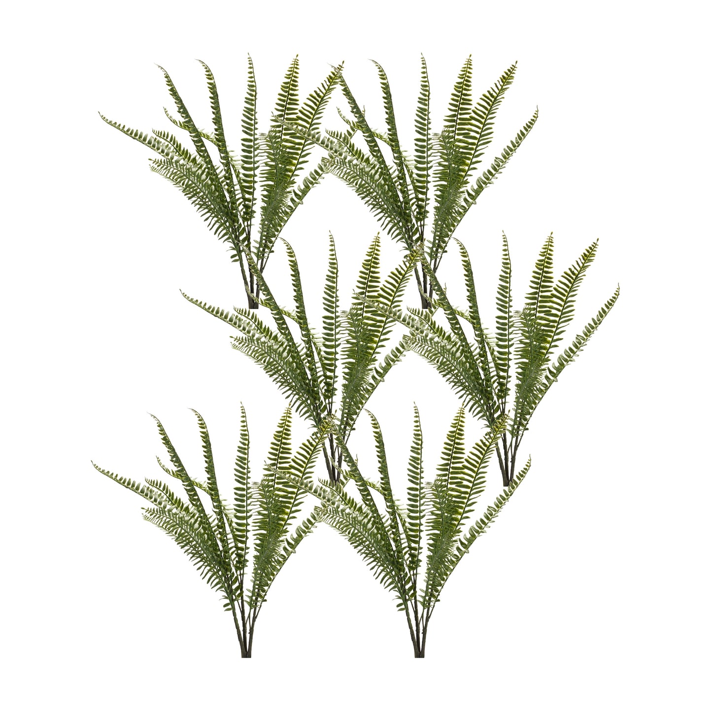 Fern Bush (Set Of 6) 22"H Plastic