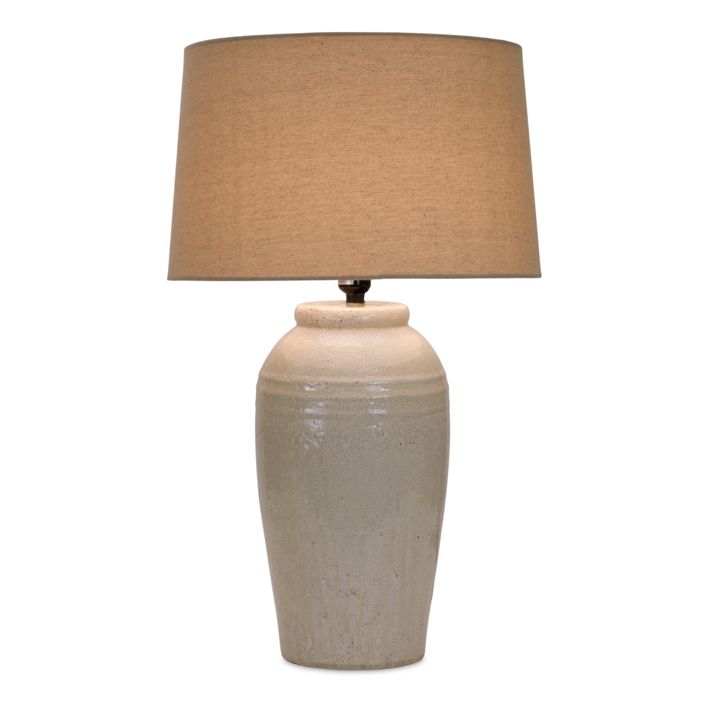 Table Lamp 25.5"H Terra Cotta/Linen