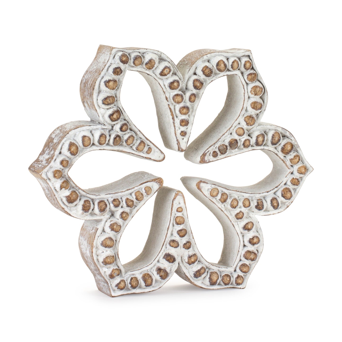 Flower Outline (Set Of 3) 5.75"H, 6.5"H, 7"H Resin