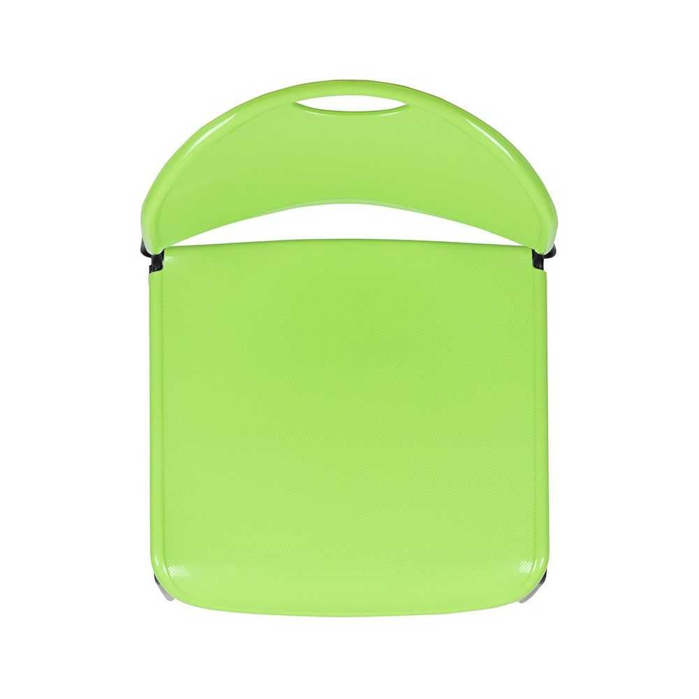 880 lb. Capacity Green Ultra-Compact Stack Chair with Black Powder Coated Frame