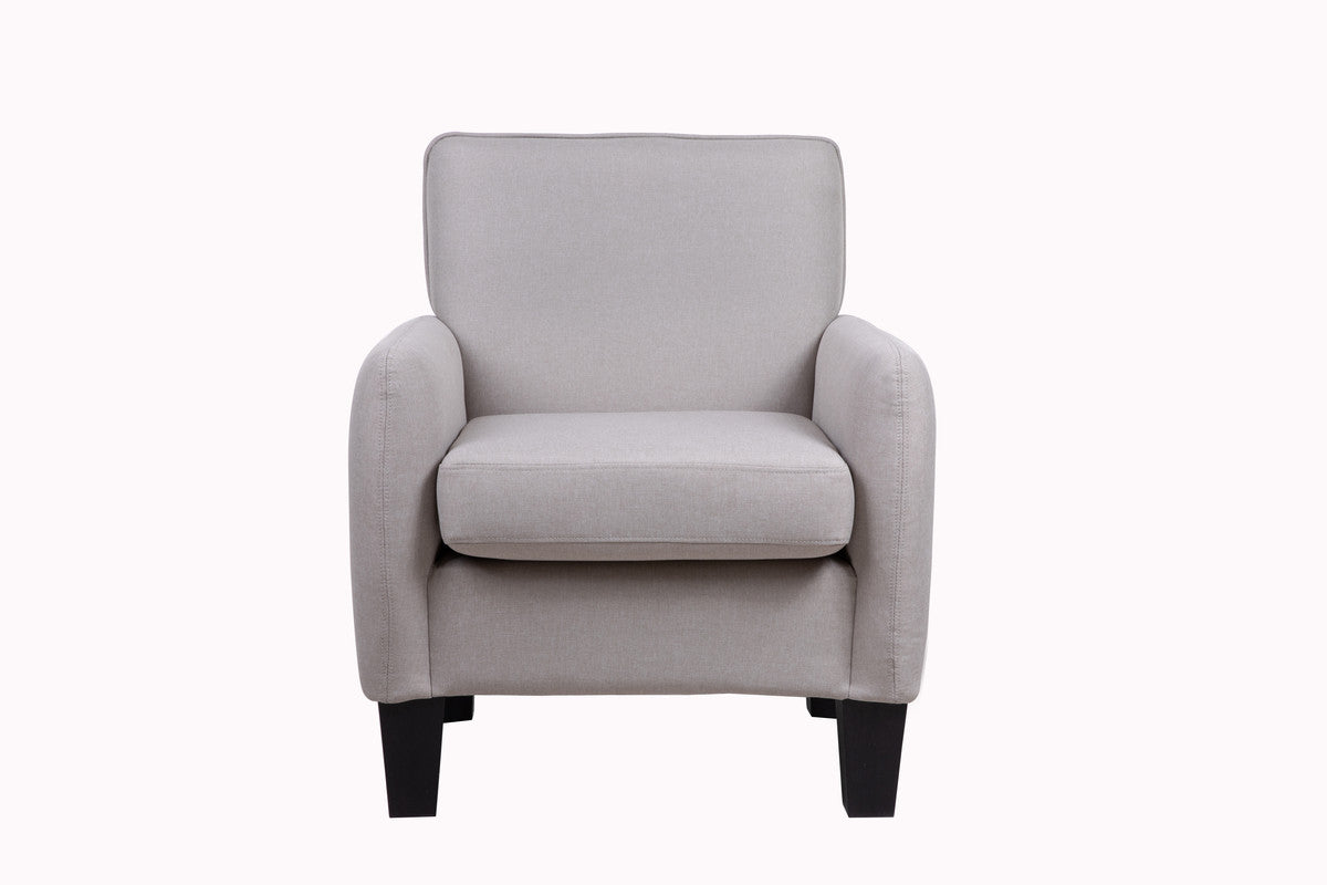 Lilola Home Mia Beige Linen Accent Armchair