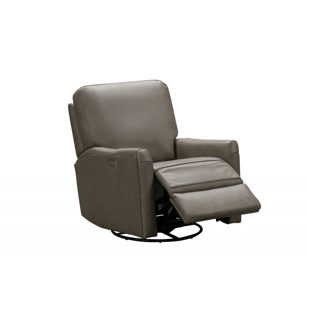 8P-1169 Marion Power Swivel Glider Recliner, Georgia Gray