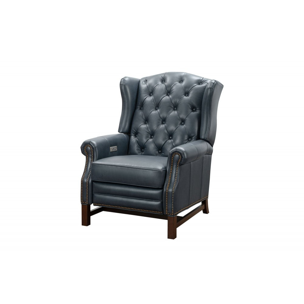 9-1163 Sheridan Power Recliner, Barone Navy Blue