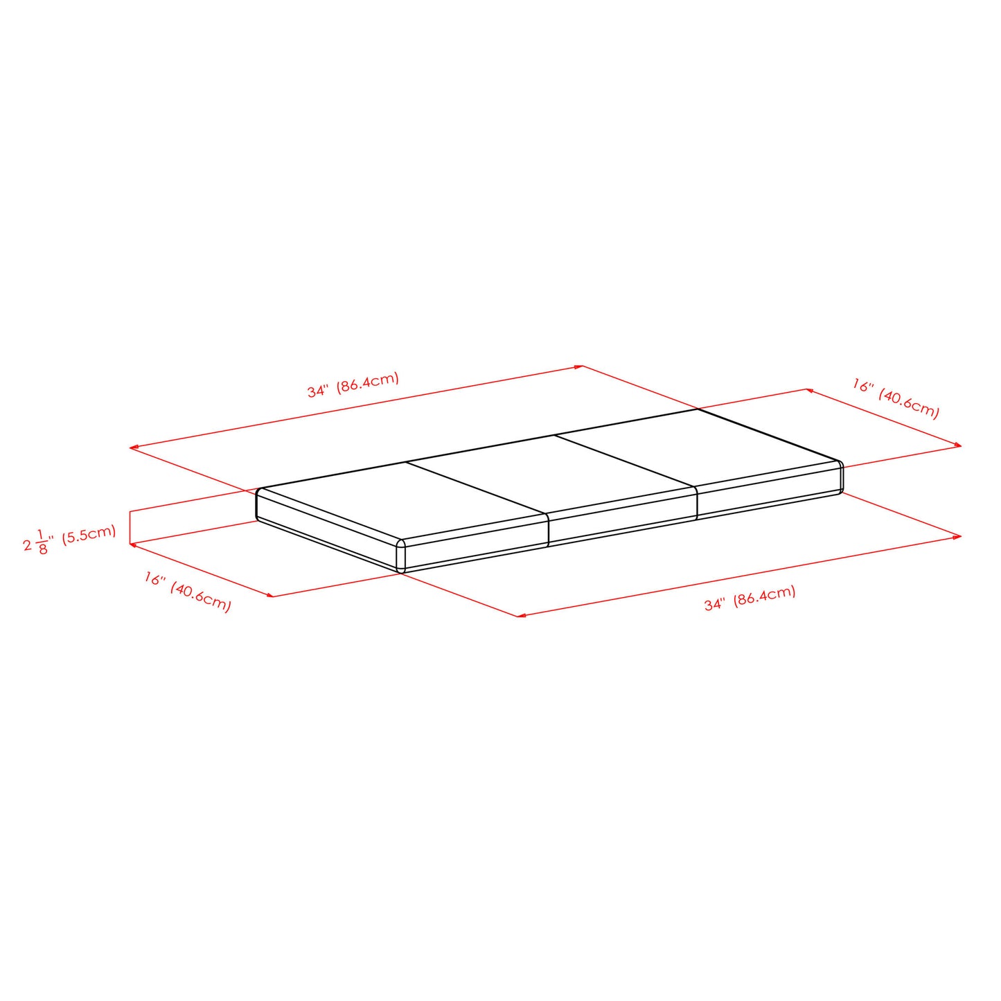 Paige Bench Seat Cushion, Espresso