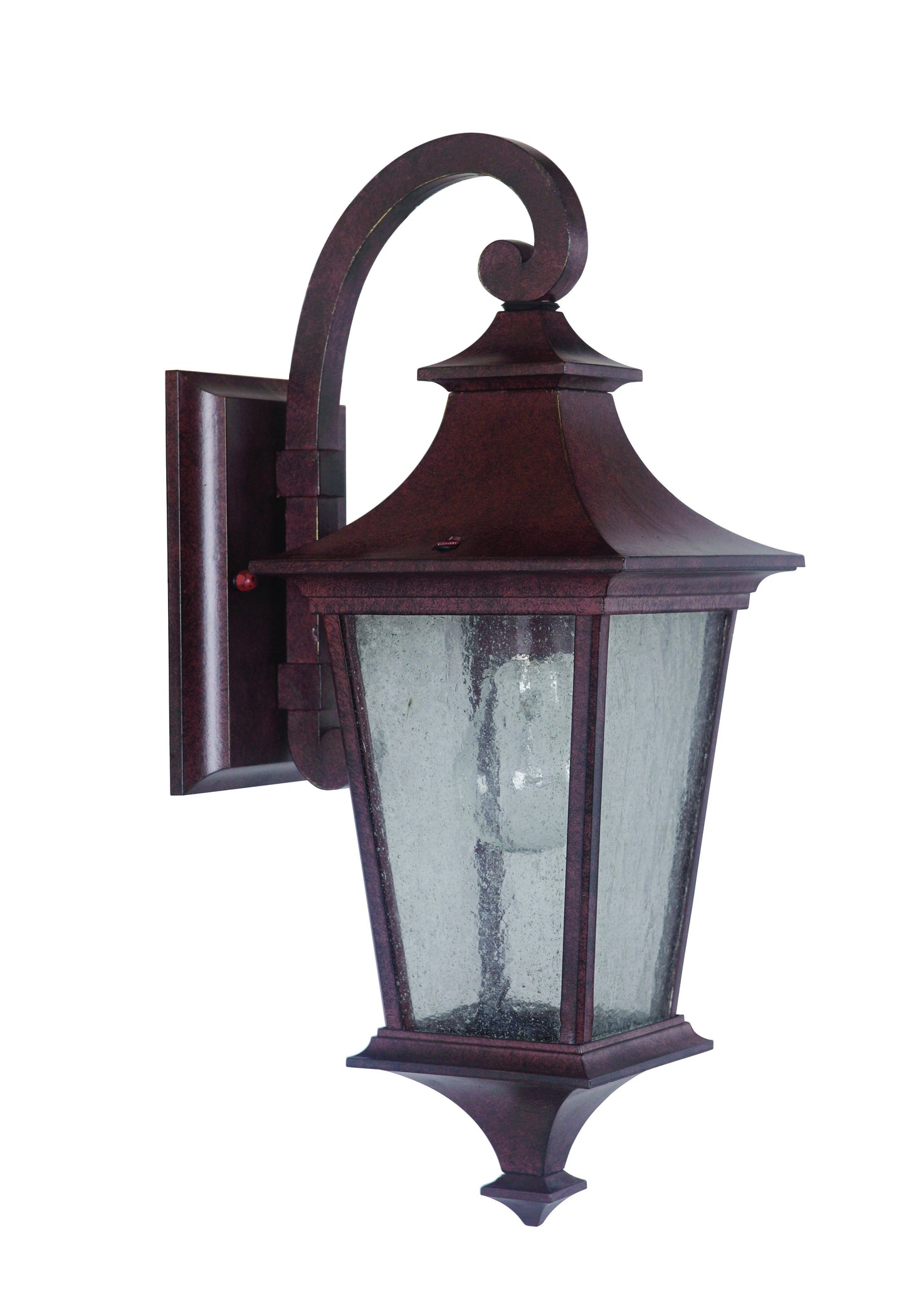 Argent II 1 Light Small Wall Mount in Aged Bronze with Clear Seeded Glass