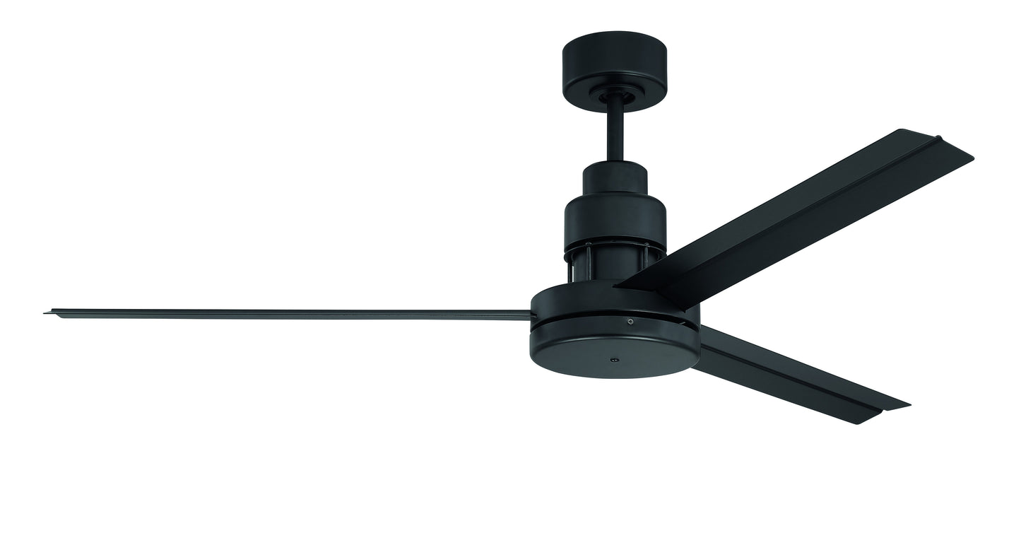 54" Mondo Ceiling Fan in Flat Black