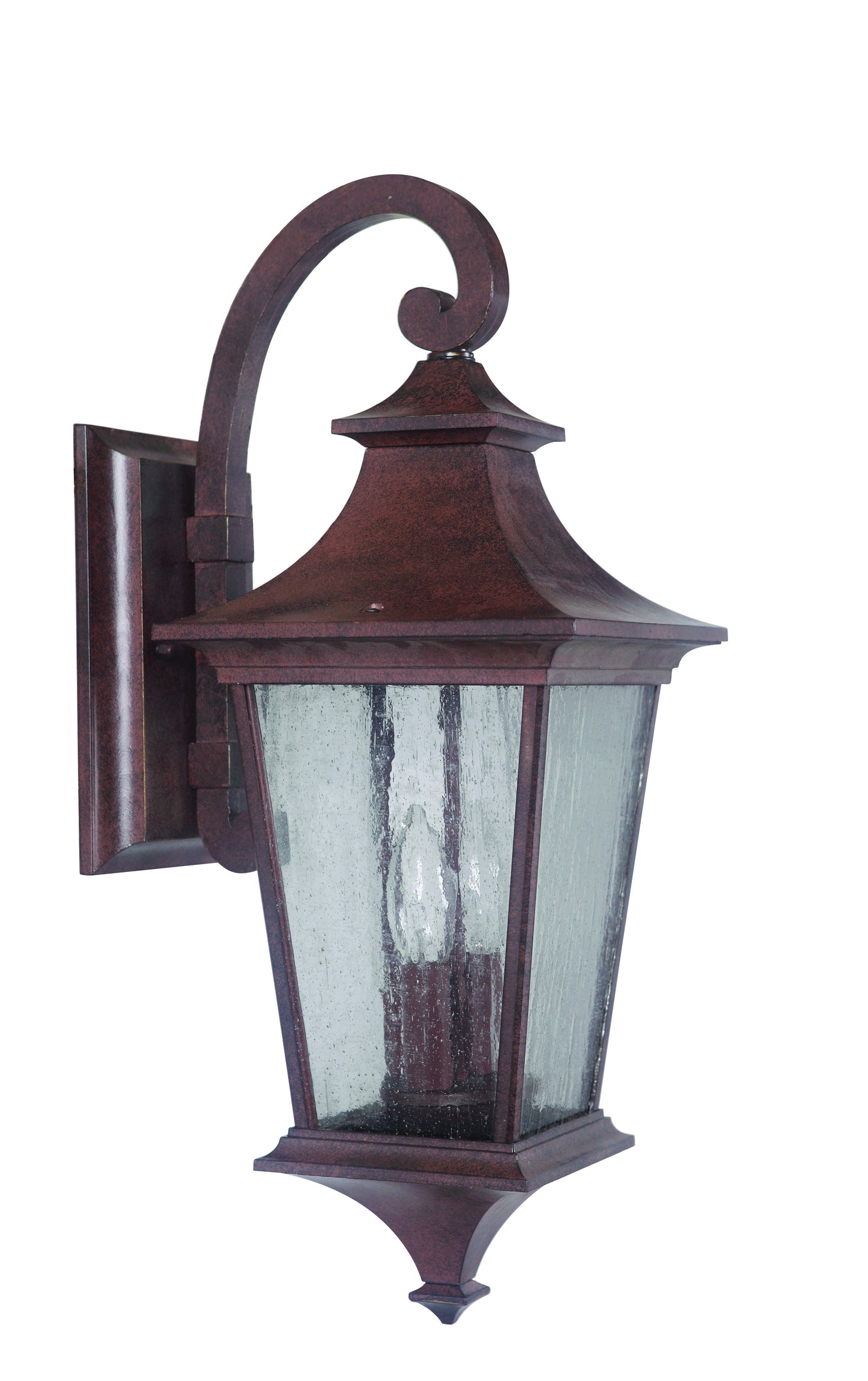 Argent II 2 Light Medium Wall Mount in Aged Bronze with Clear Seeded Glass
