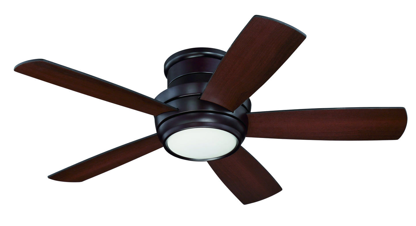 44" Tempo Hugger Ceiling Fan in Oiled Bronze