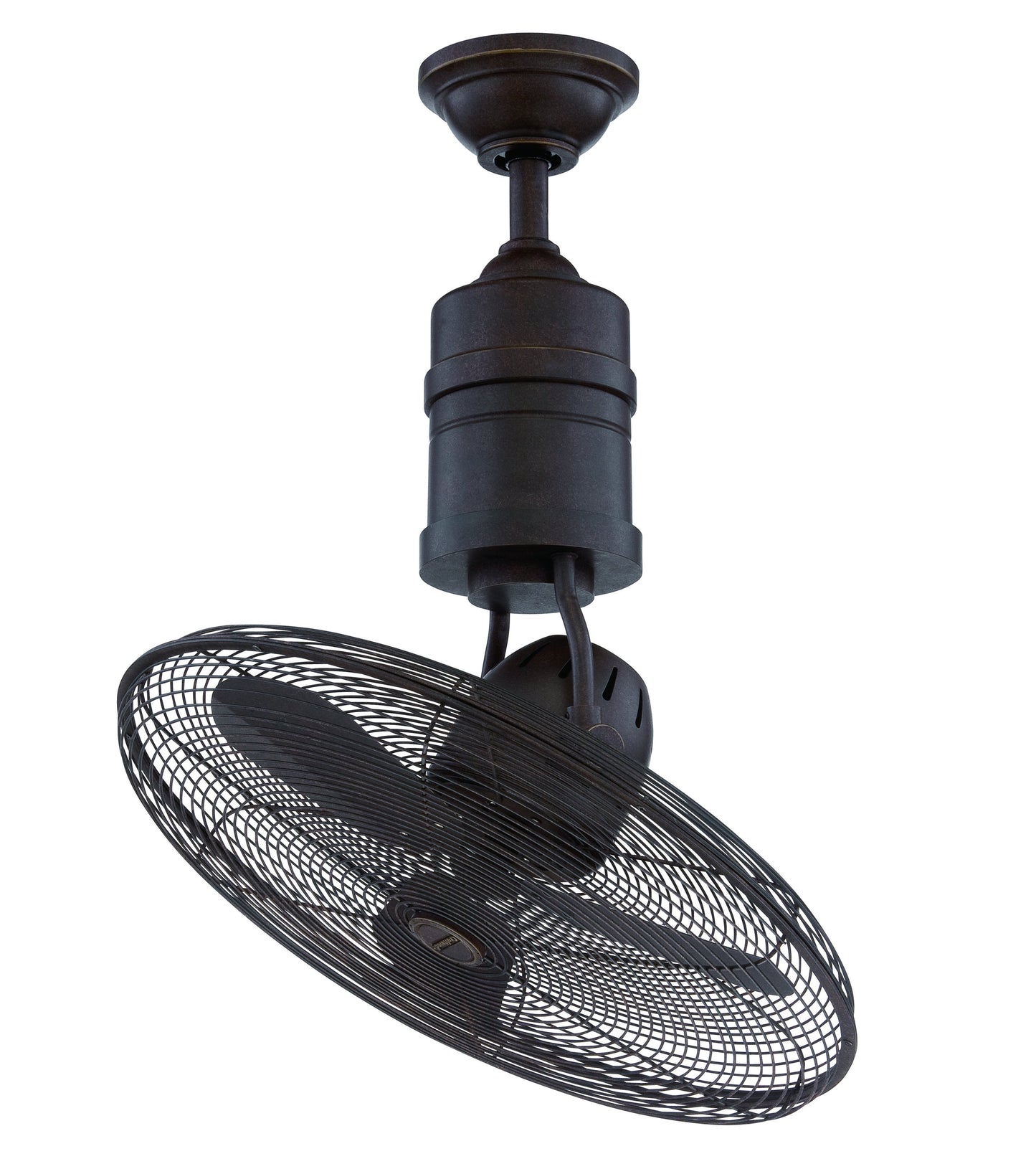21" Bellows III Ceiling Fan in Aged Bronze Textured
