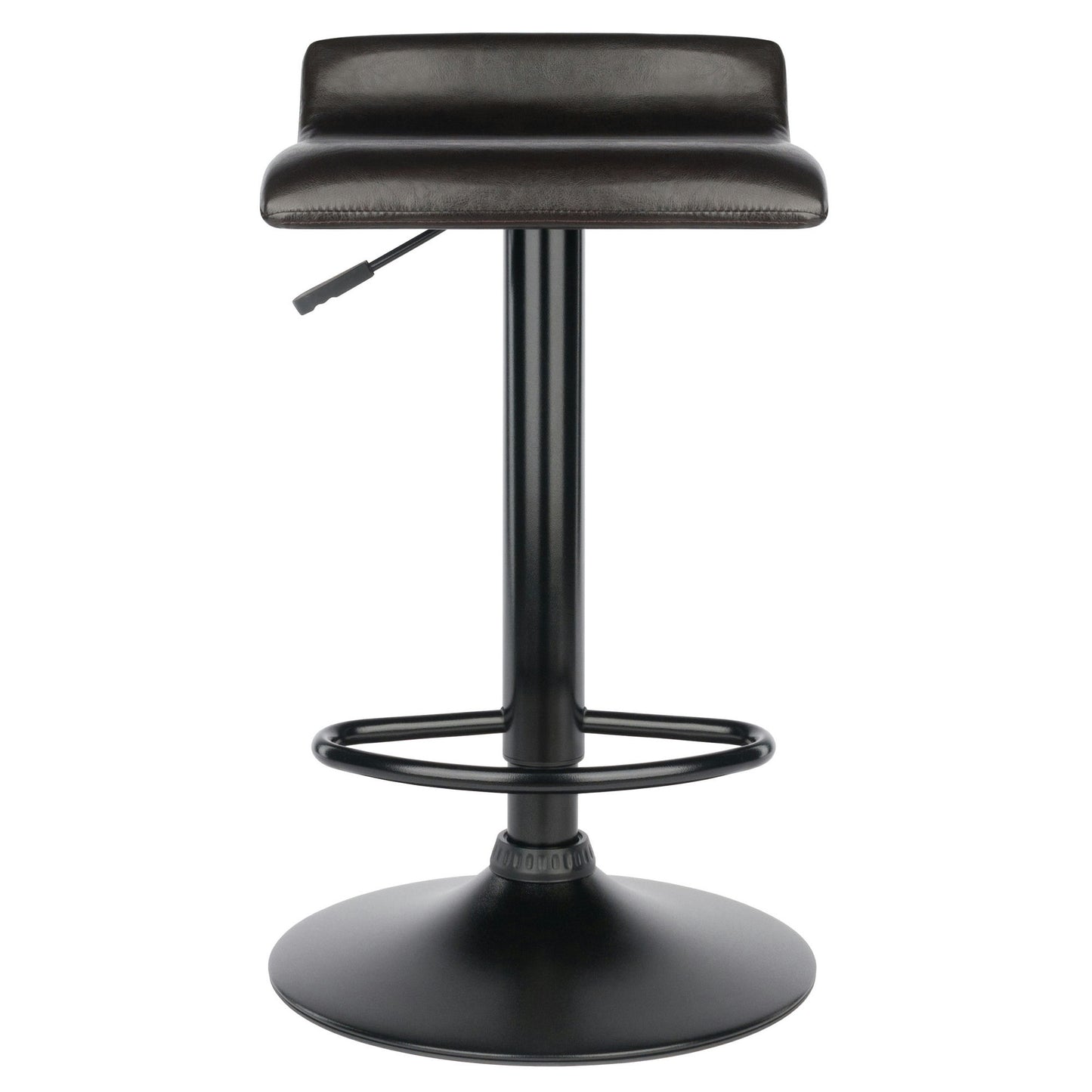 Paris 2-Pc Adjustable Swivel Stool Set, Black and Espresso