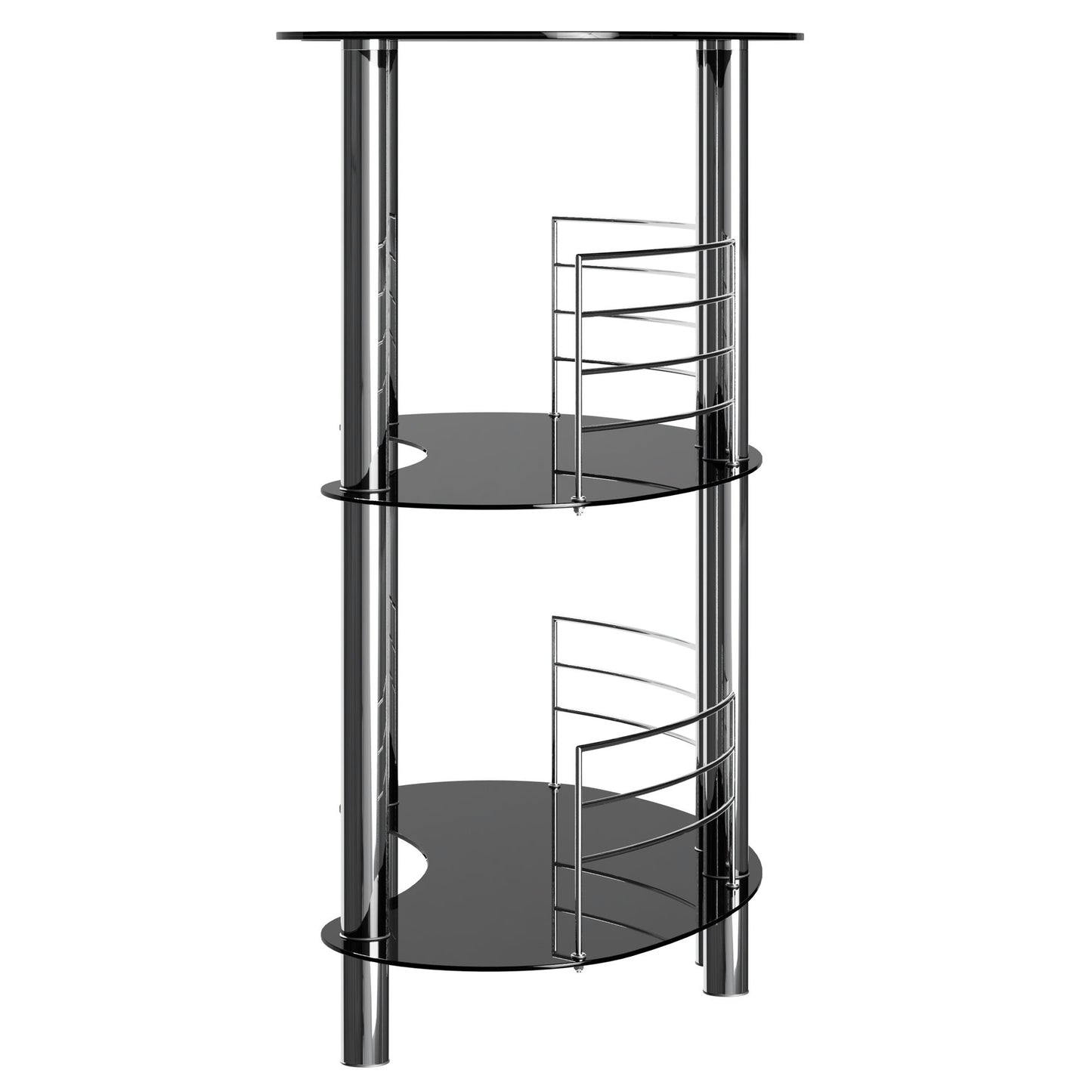 Martini Entertainment Bar, Black and Chrome