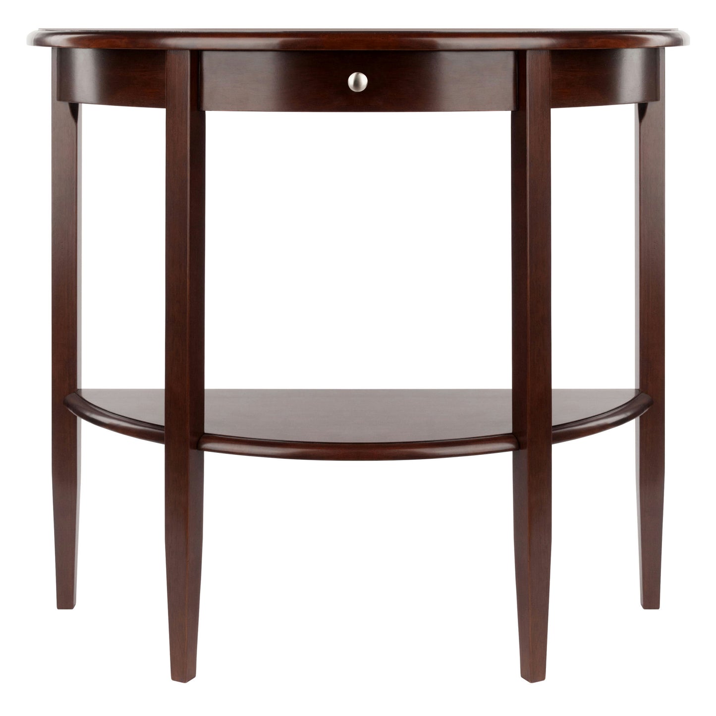Concord Half Moon Console Table, Walnut