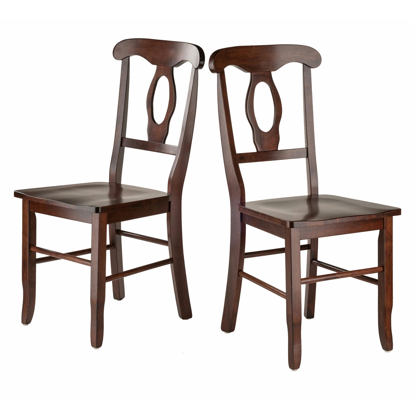 Renaissance 2-Pc Key Hole-back Chair Set, Walnut
