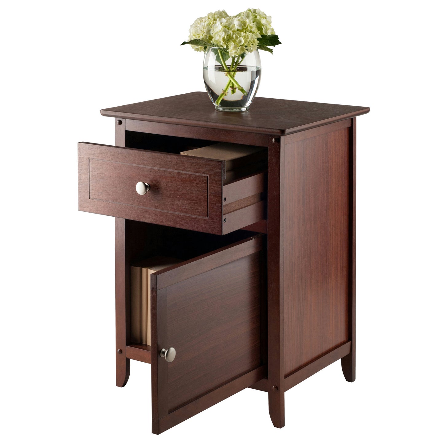 Eugene Accent Table, Nightstand, Walnut