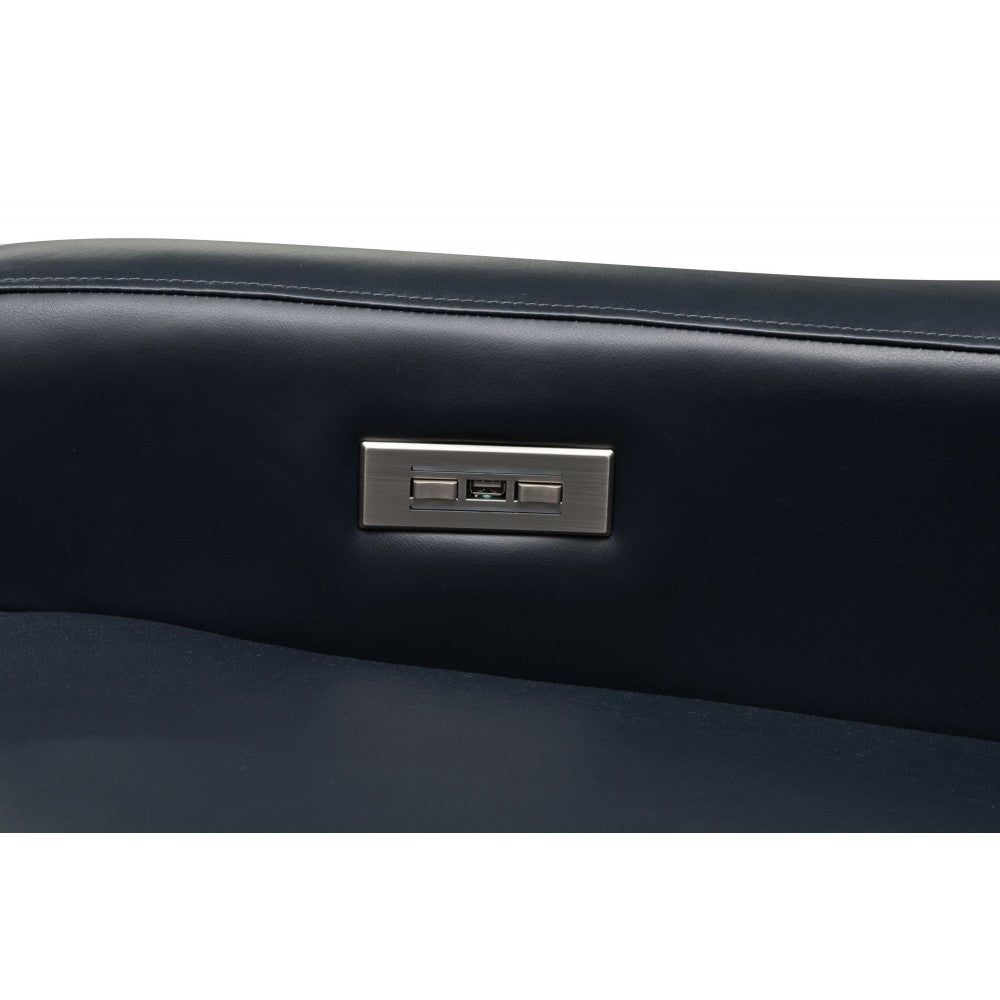 9PH-1166 Germain Power Recliner, Haysome Midnight Blue