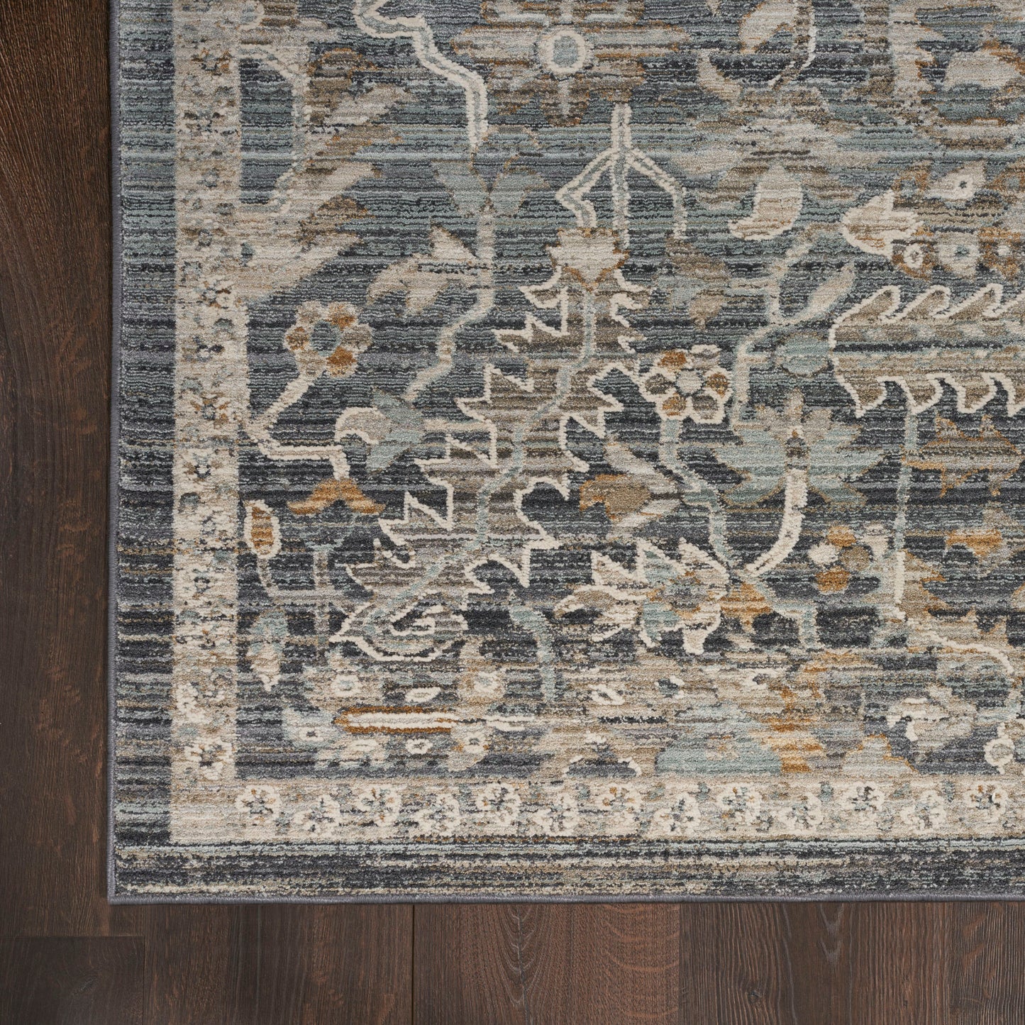 Nourison Lynx 2'3" x 10' Navy Multicolor Bohemian Indoor Rug