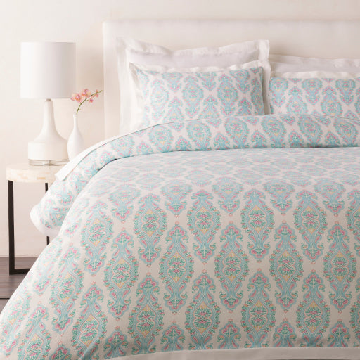 Surya Alia Aqua Twin Duvet 68"W X 86"L