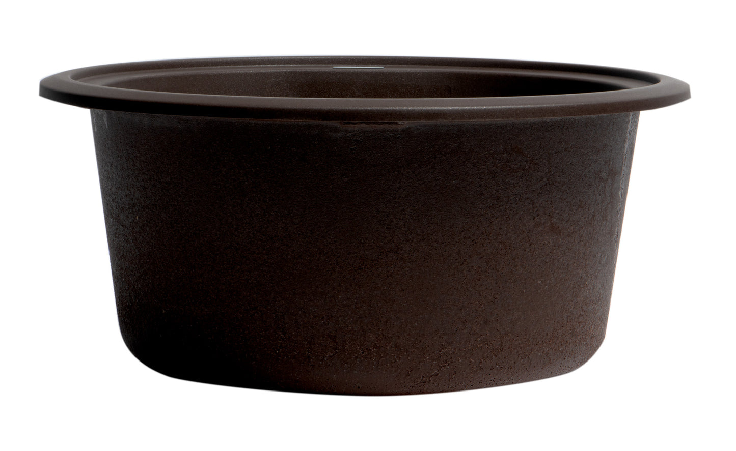 ALFI brand Chocolate 17" Undermount Round Granite Composite Kitchen Prep Sink