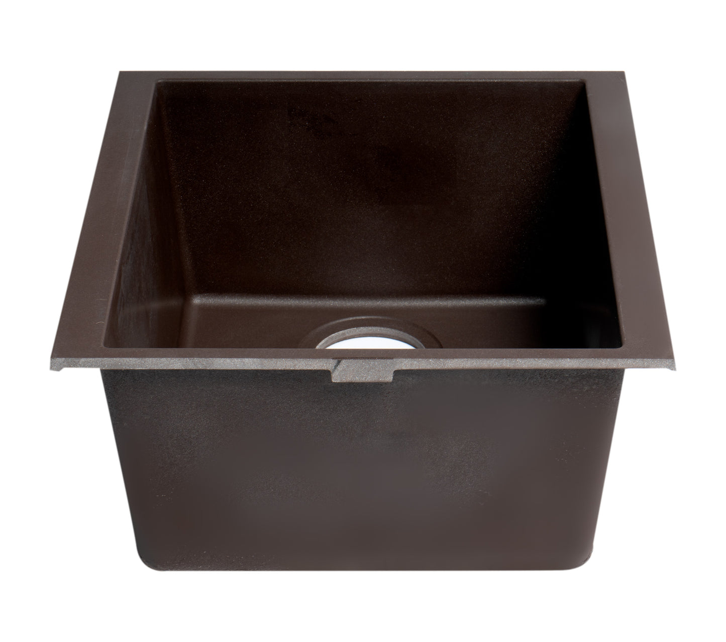 ALFI brand Chocolate 17" Undermount Rectangular Composite Kitchen Prep Sink