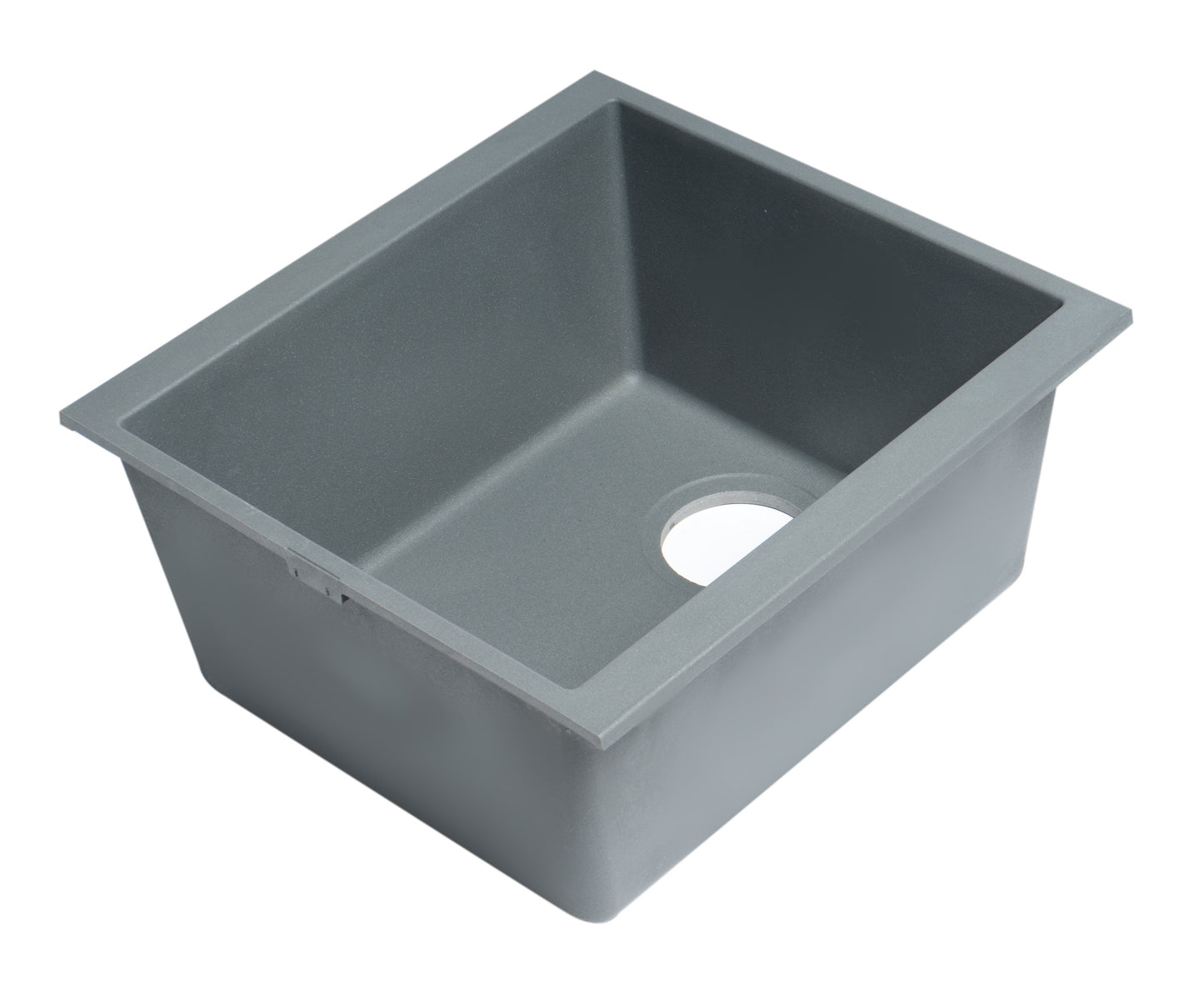 ALFI brand Titanium 17" Undermount Rectangular Composite Kitchen Prep Sink
