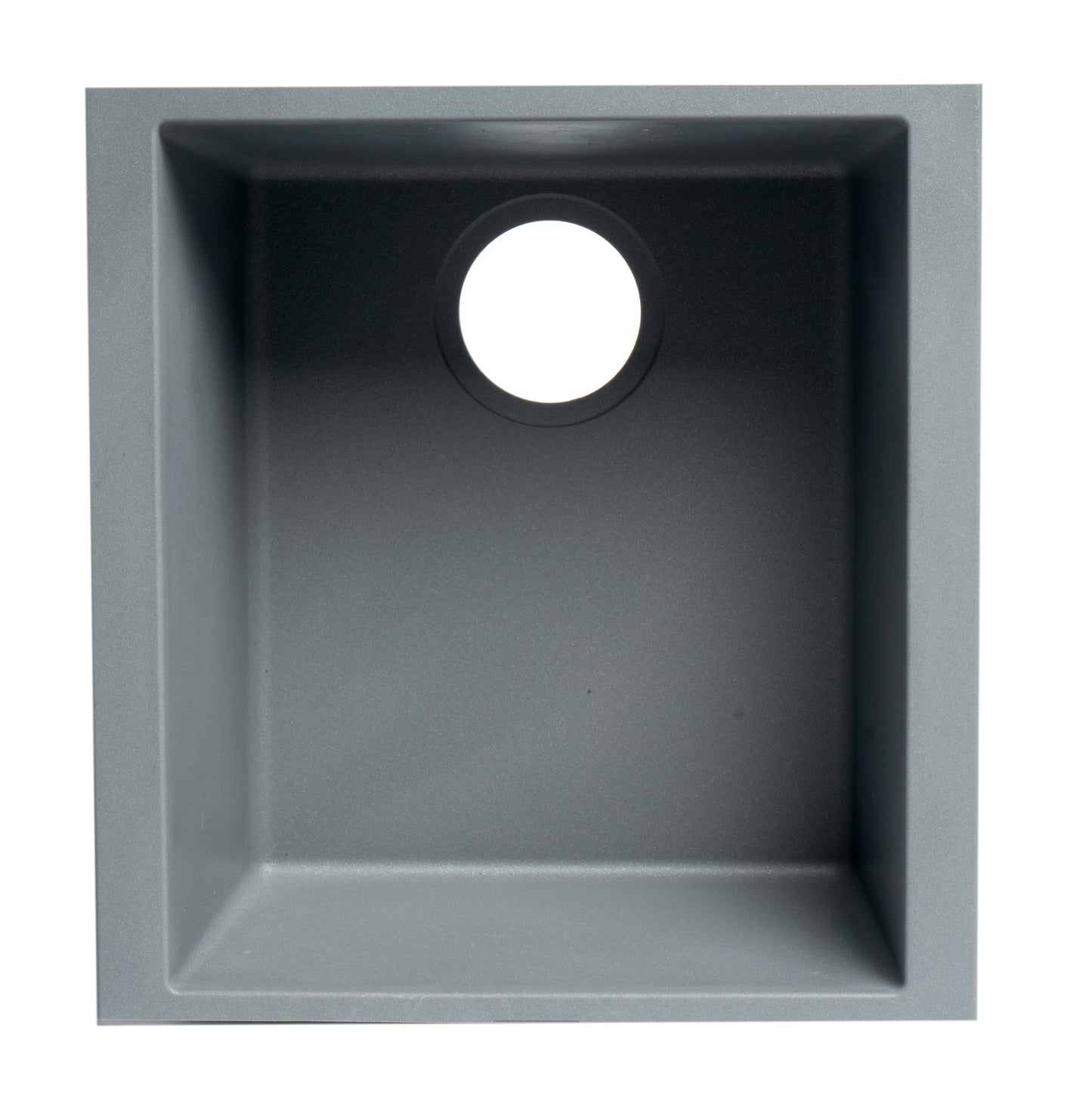ALFI brand Titanium 17" Undermount Rectangular Composite Kitchen Prep Sink