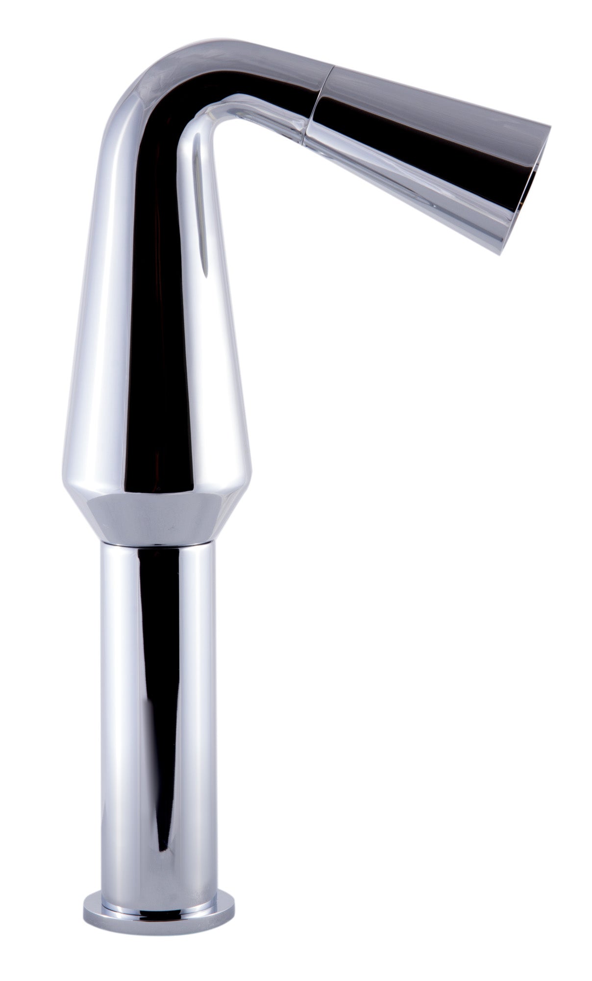 ALFI brand Polished Chrome Single Hole Tall Cone Waterfall Bathroom Faucet