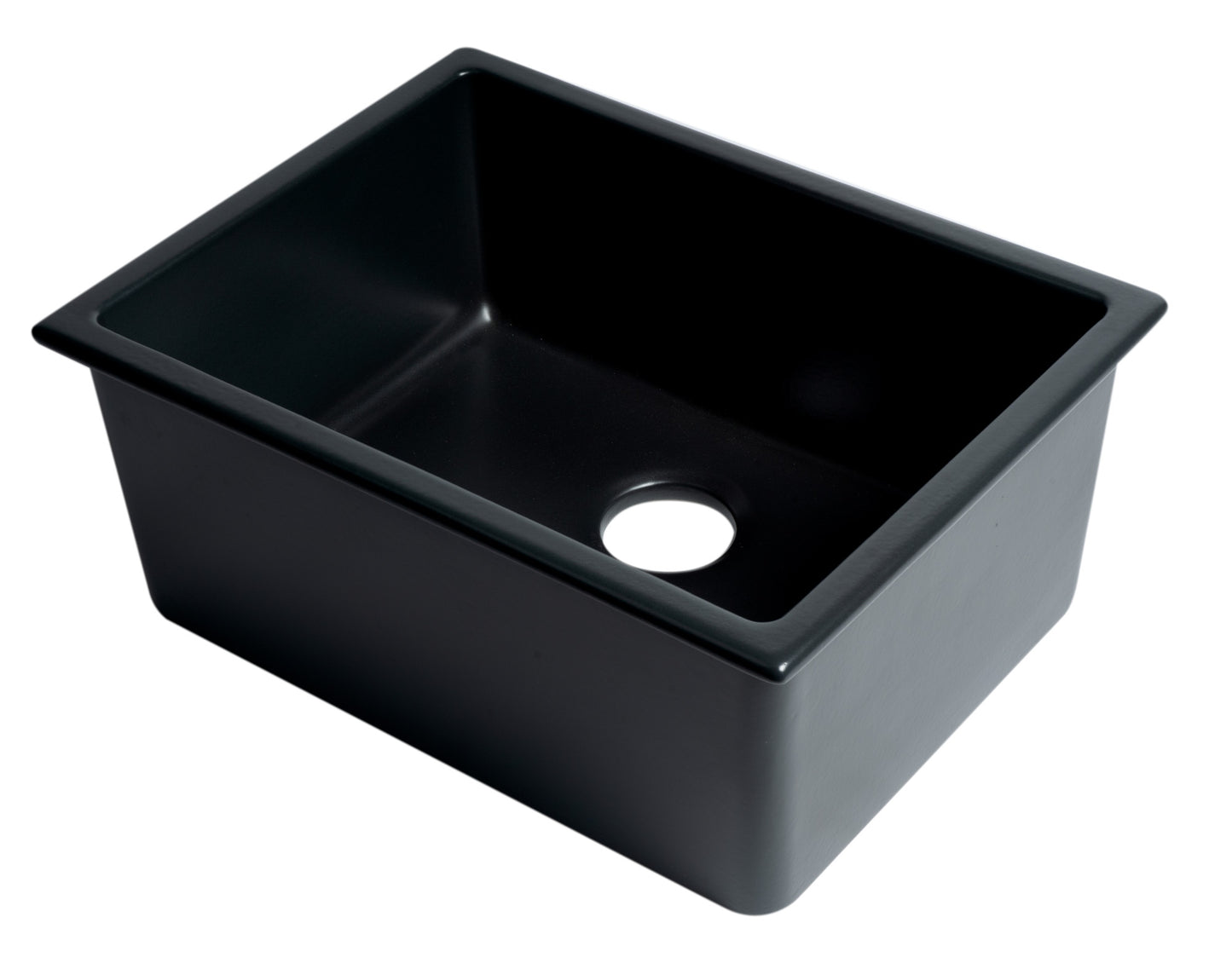 ALFI brand 24" x 18" Fireclay Undermount / Drop In Fireclay Kitchen Sink