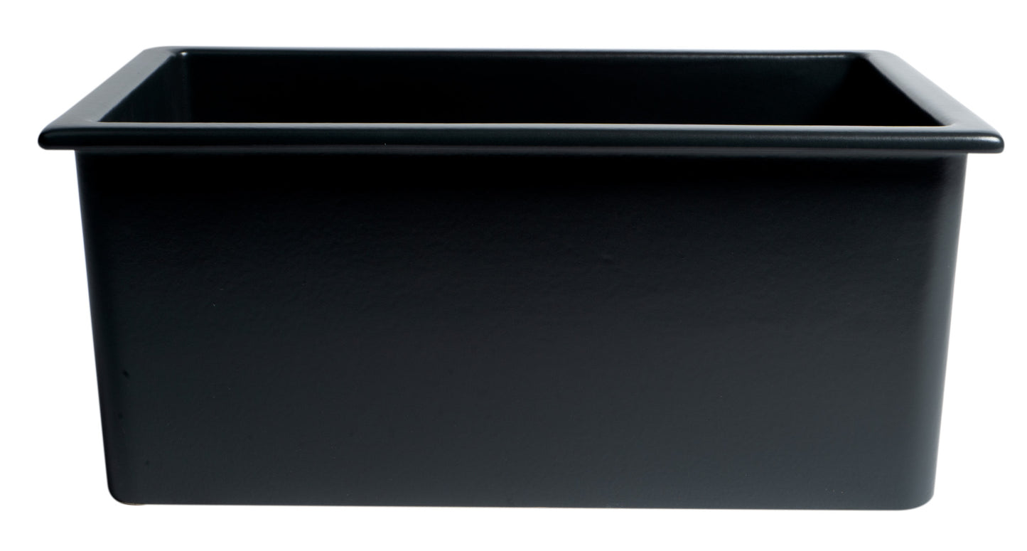ALFI brand 24" x 18" Fireclay Undermount / Drop In Fireclay Kitchen Sink