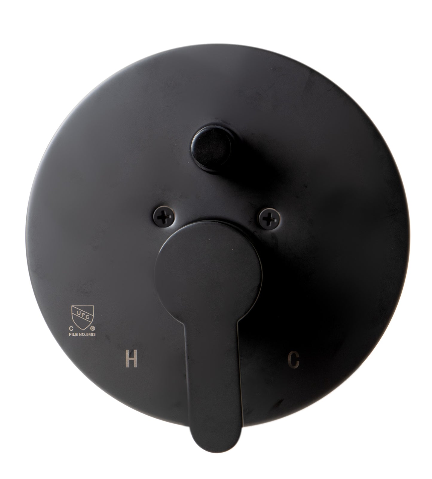 ALFI brand Black Matte Shower Valve with Rounded Lever Handle and Diverter