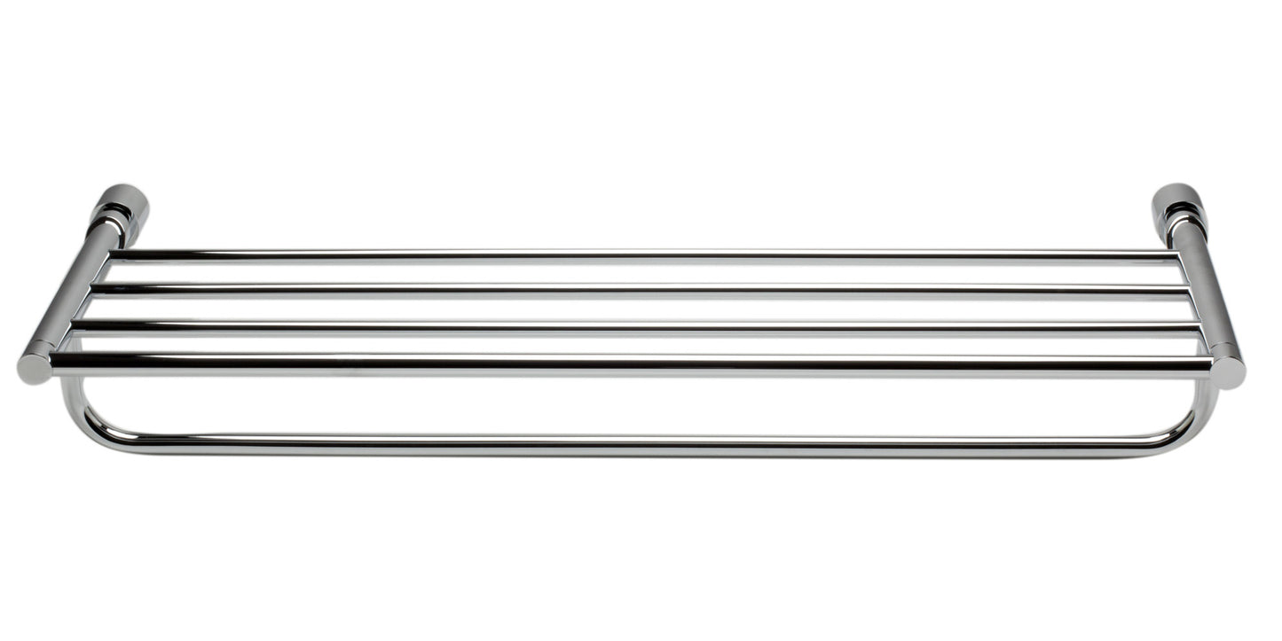 ALFI brand AB9523 Polished Chrome 24 inch Towel Bar & Shelf Bathroom Accessory