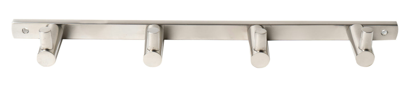 ALFI brand AB9528-BN Brushed Nickel Wall Mounted 4 Prong Robe / Towel Hook